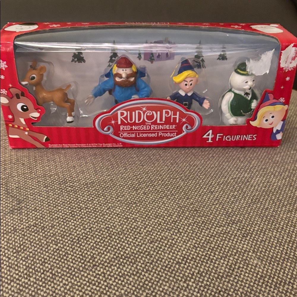 Rudolph the Red Nosed Reindeer official licensed product 4 figurines New in box